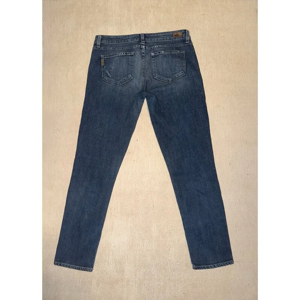 Paige women’s distressed skyline ankle peg blue jeans
Size 28 - Picture 2 of 16